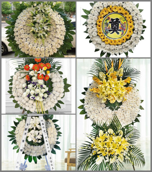 安徽六安市金寨县梅山镇百禄桥村花圈速递